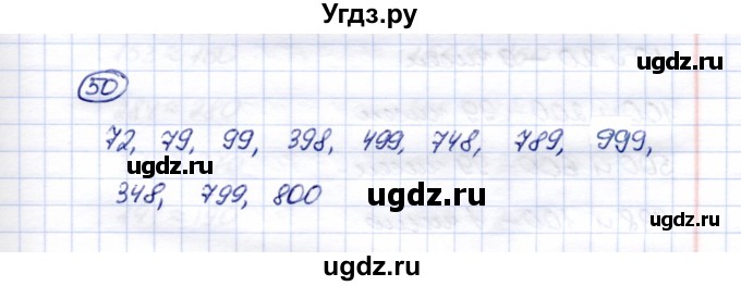 ГДЗ (Решебник) по математике 5 класс Перова М.Н. / тысяча / 50