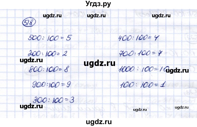 ГДЗ (Решебник) по математике 5 класс Перова М.Н. / тысяча / 518