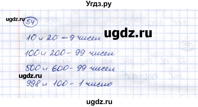 ГДЗ (Решебник) по математике 5 класс Перова М.Н. / тысяча / 54