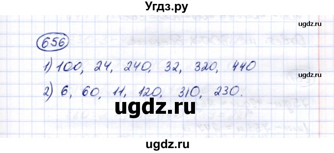 ГДЗ (Решебник) по математике 5 класс Перова М.Н. / тысяча / 656