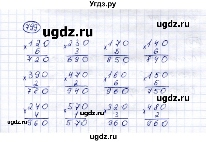 ГДЗ (Решебник) по математике 5 класс Перова М.Н. / тысяча / 799