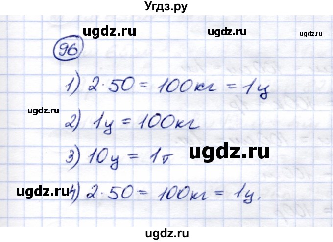 ГДЗ (Решебник) по математике 5 класс Перова М.Н. / тысяча / 96