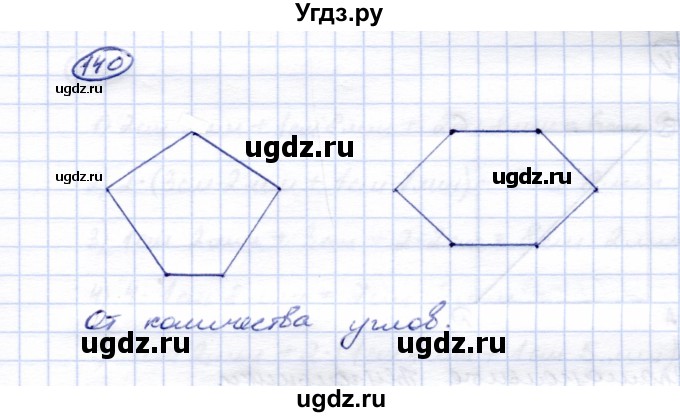 ГДЗ (Решебник) по математике 5 класс (рабочая тетрадь) Перова М.Н. / упражнение / 140