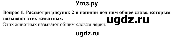 ГДЗ (Решебник) по биологии 8 класс (рабочая тетрадь (Животные)) Никишов А.И. / беспозвоночные животные / черви / 1