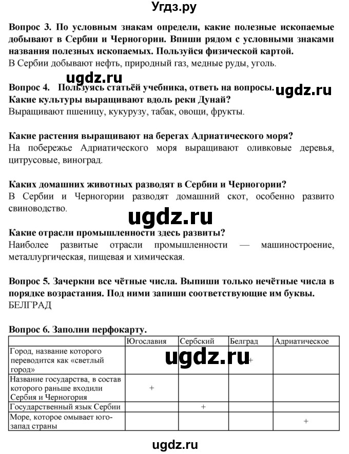 ГДЗ (Решебник) по географии 9 класс (рабочая тетрадь) Лифанова Т.М. / страница / 54