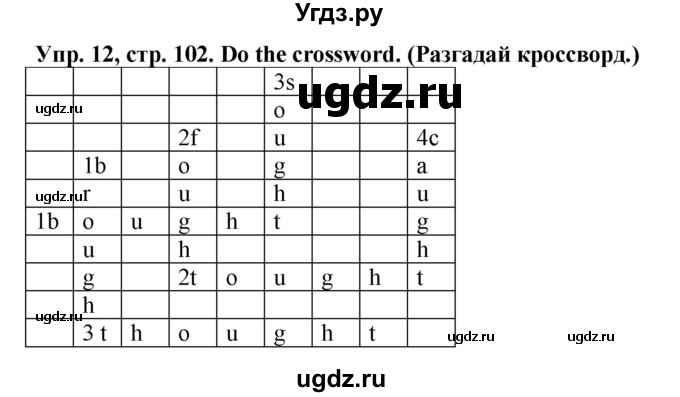 ГДЗ (Решебник) по английскому языку 5 класс (грамматический тренажёр Spotlight) Тимофеева С.Л. / страница / 102(продолжение 2)