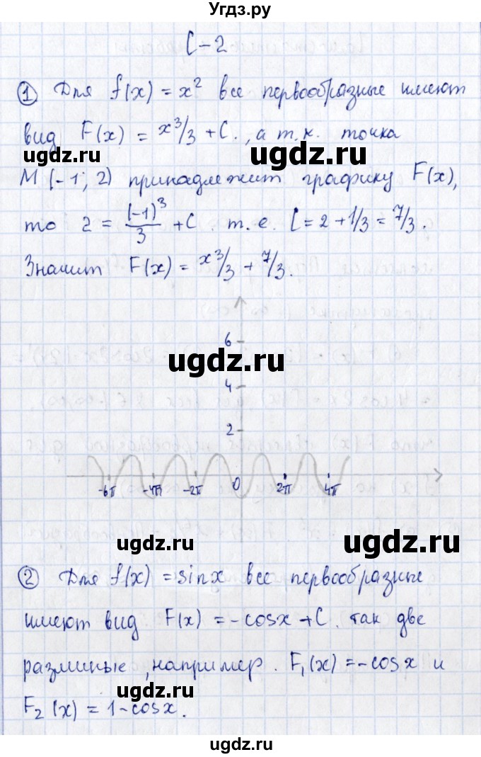 ГДЗ (Решебник) по алгебре 11 класс (дидактические материалы) Ивлев Б.М. / самостоятельная работа / вариант 1 / 2