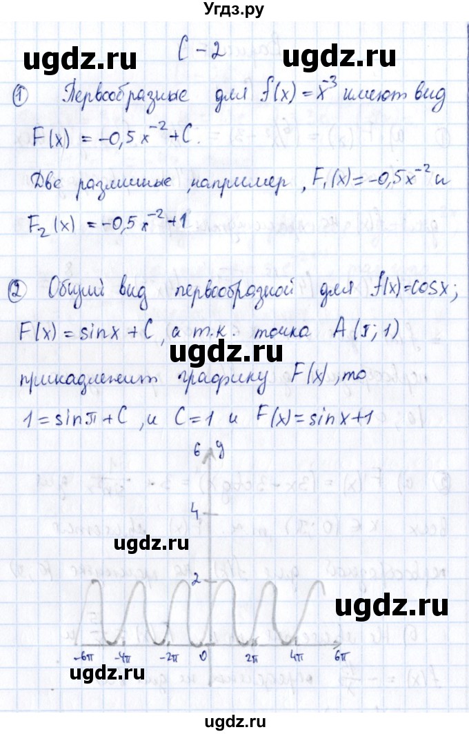 ГДЗ (Решебник) по алгебре 11 класс (дидактические материалы) Ивлев Б.М. / самостоятельная работа / вариант 4 / 2