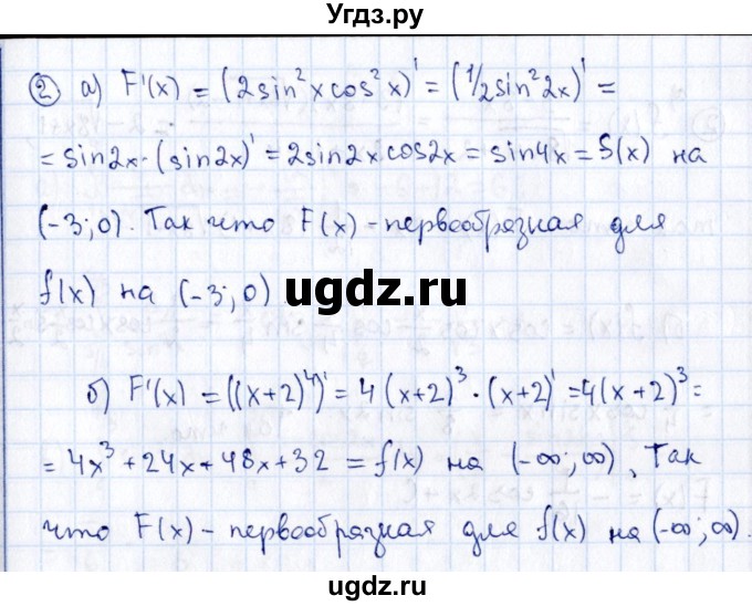 ГДЗ (Решебник) по алгебре 11 класс (дидактические материалы) Ивлев Б.М. / самостоятельная работа / вариант 8 / 1(продолжение 2)
