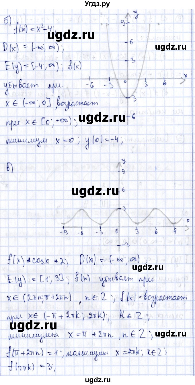 ГДЗ (Решебник) по алгебре 11 класс (дидактические материалы) Ивлев Б.М. / повторительная самостоятельная работа / вариант 1 / 9(продолжение 2)