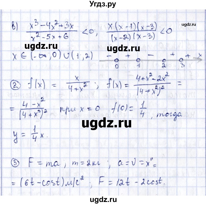 ГДЗ (Решебник) по алгебре 11 класс (дидактические материалы) Ивлев Б.М. / повторительная самостоятельная работа / вариант 6 / 11(продолжение 2)