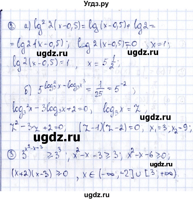 ГДЗ (Решебник) по алгебре 11 класс (дидактические материалы) Ивлев Б.М. / повторительная самостоятельная работа / вариант 7 / 15(продолжение 2)