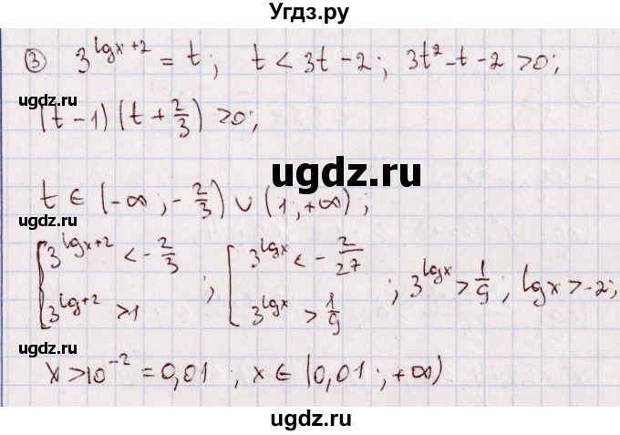 ГДЗ (Решебник) по алгебре 11 класс (дидактические материалы) Ивлев Б.М. / повторительная самостоятельная работа / вариант 9 / 15(продолжение 2)