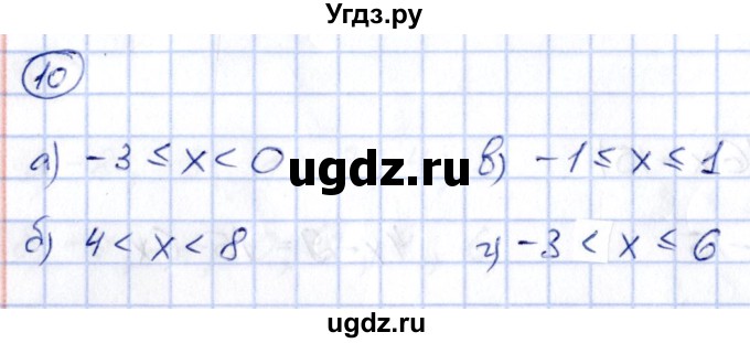 ГДЗ (Решебник) по алгебре 8 класс (рабочая тетрадь) Журавлев С.Г. / §1 / 10