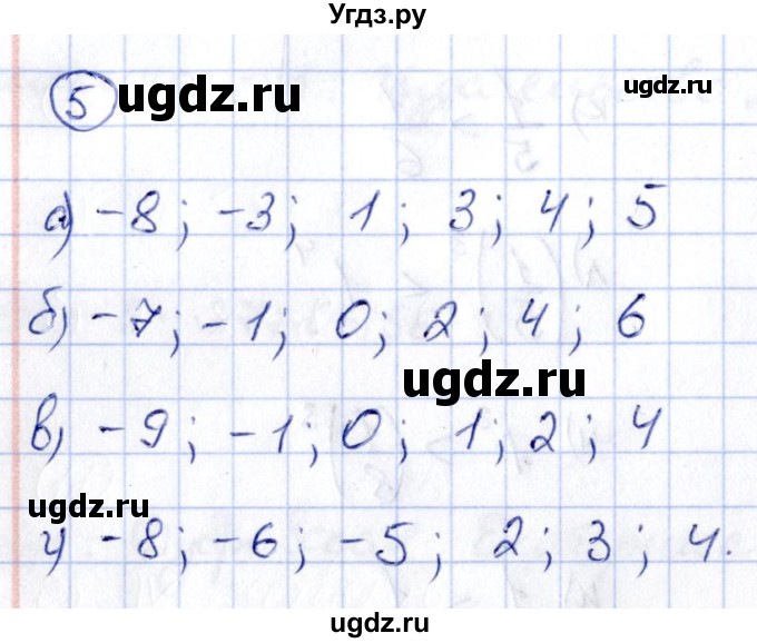 ГДЗ (Решебник) по алгебре 8 класс (рабочая тетрадь) Журавлев С.Г. / §1 / 5