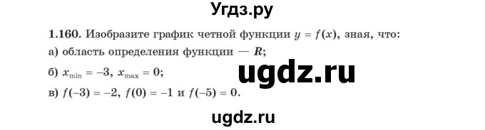 ГДЗ (Учебник) по алгебре 11 класс Арефьева И.Г. / глава 1 / упражнение / 1.160