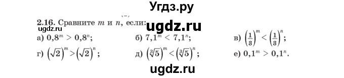 ГДЗ (Учебник) по алгебре 11 класс Арефьева И.Г. / глава 2 / упражнение / 2.16