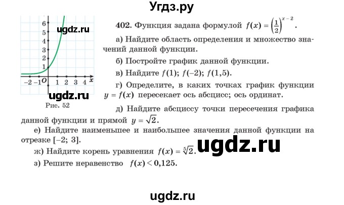 ГДЗ (Учебник) по алгебре 11 класс Арефьева И.Г. / итоговое повторение / 402