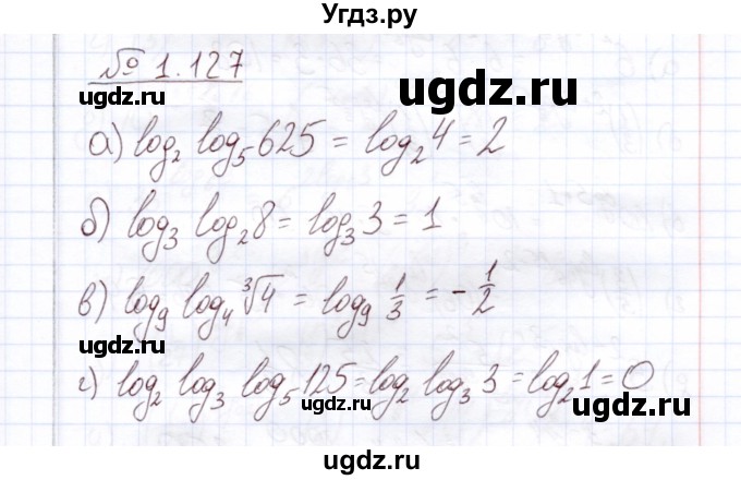 ГДЗ (Решебник) по алгебре 11 класс Арефьева И.Г. / глава 1 / упражнение / 1.127