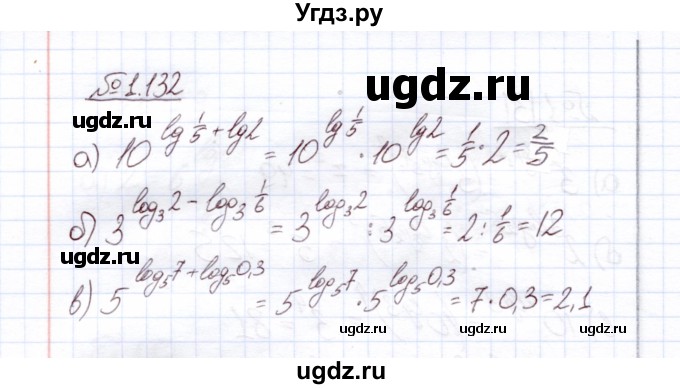 ГДЗ (Решебник) по алгебре 11 класс Арефьева И.Г. / глава 1 / упражнение / 1.132