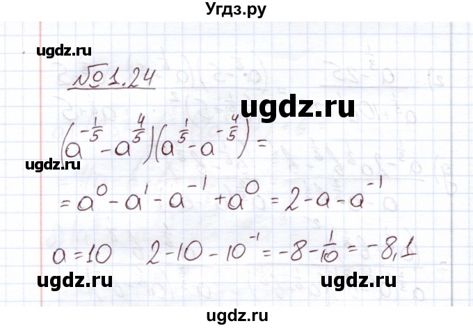 ГДЗ (Решебник) по алгебре 11 класс Арефьева И.Г. / глава 1 / упражнение / 1.24