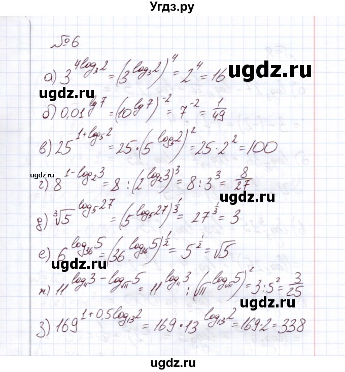 ГДЗ (Решебник) по алгебре 11 класс Арефьева И.Г. / глава 1 / проверяю знания / 6