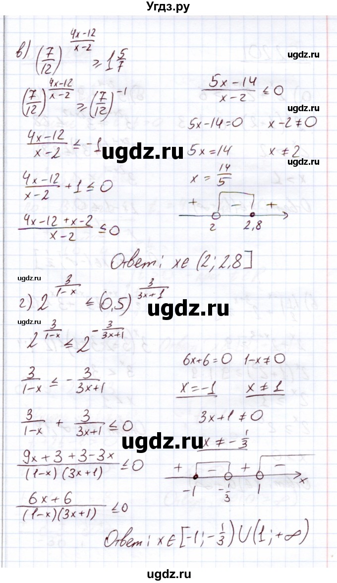 ГДЗ (Решебник) по алгебре 11 класс Арефьева И.Г. / глава 2 / упражнение / 2.200(продолжение 2)