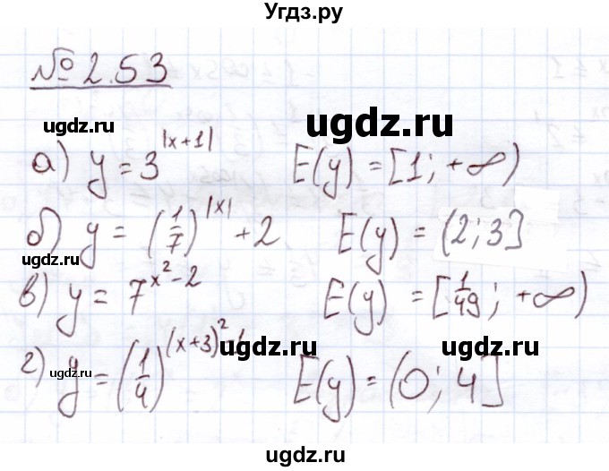 ГДЗ (Решебник) по алгебре 11 класс Арефьева И.Г. / глава 2 / упражнение / 2.53
