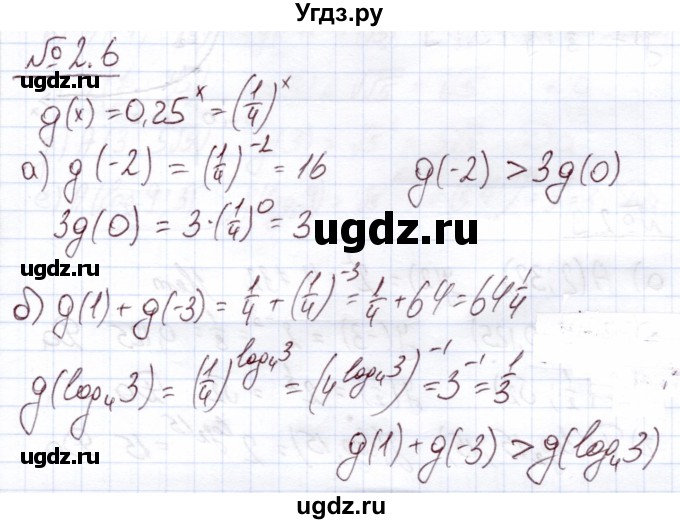 ГДЗ (Решебник) по алгебре 11 класс Арефьева И.Г. / глава 2 / упражнение / 2.6