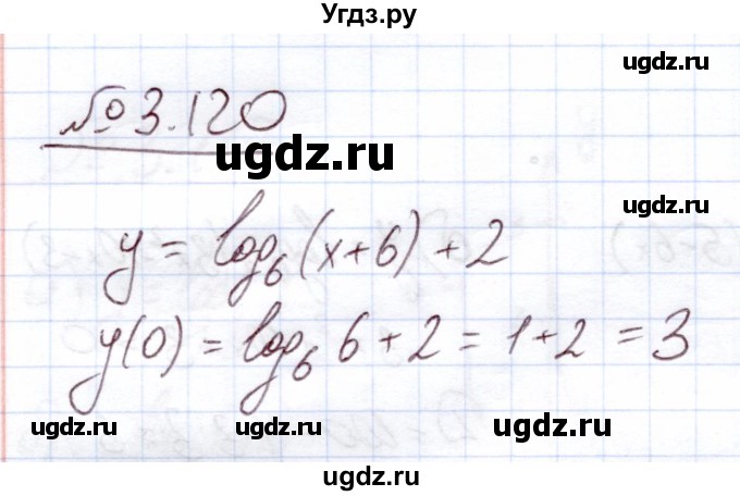 ГДЗ (Решебник) по алгебре 11 класс Арефьева И.Г. / глава 3 / упражнение / 3.120