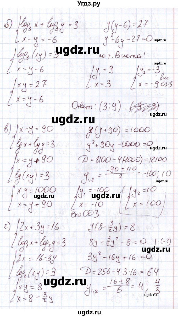 ГДЗ (Решебник) по алгебре 11 класс Арефьева И.Г. / глава 3 / упражнение / 3.163(продолжение 2)