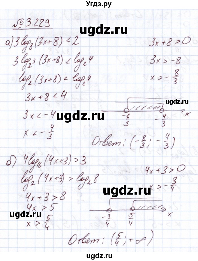 ГДЗ (Решебник) по алгебре 11 класс Арефьева И.Г. / глава 3 / упражнение / 3.229