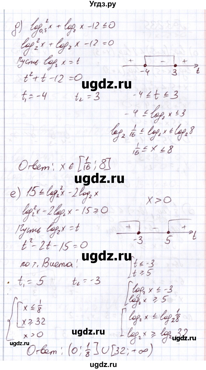 ГДЗ (Решебник) по алгебре 11 класс Арефьева И.Г. / глава 3 / упражнение / 3.234(продолжение 3)