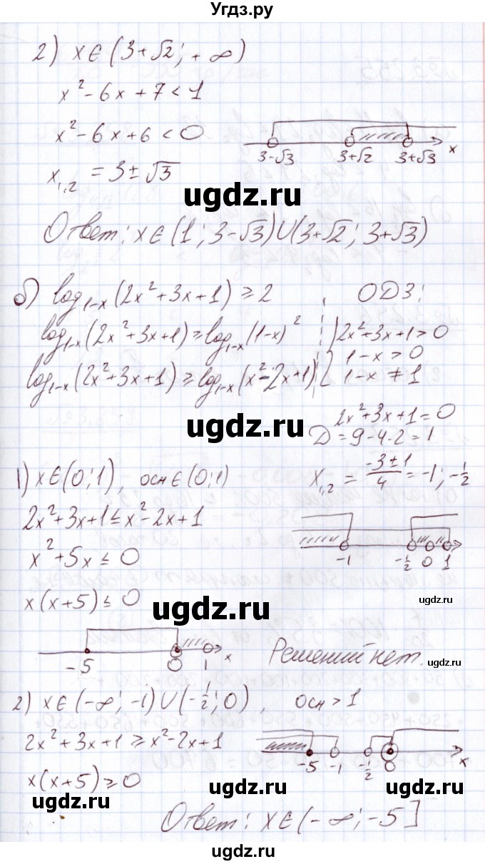 ГДЗ (Решебник) по алгебре 11 класс Арефьева И.Г. / глава 3 / упражнение / 3.254(продолжение 2)
