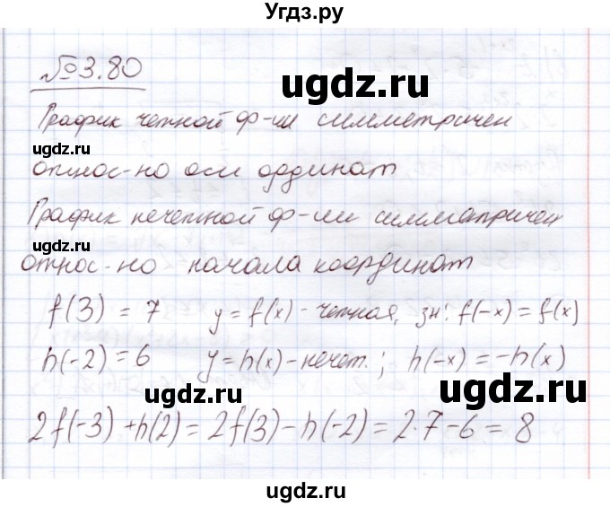 ГДЗ (Решебник) по алгебре 11 класс Арефьева И.Г. / глава 3 / упражнение / 3.80