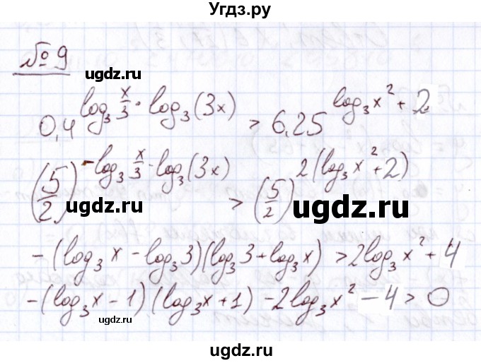 ГДЗ (Решебник) по алгебре 11 класс Арефьева И.Г. / глава 3 / проверяю знания / 9