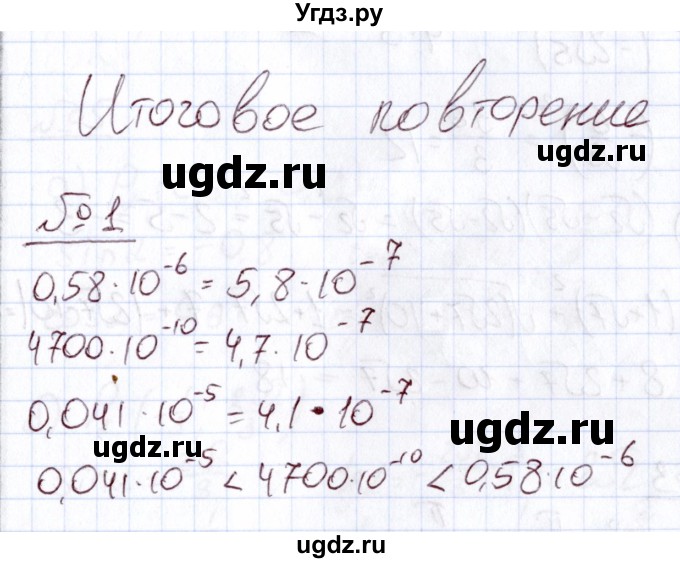 ГДЗ (Решебник) по алгебре 11 класс Арефьева И.Г. / итоговое повторение / 1