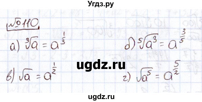 ГДЗ (Решебник) по алгебре 11 класс Арефьева И.Г. / итоговое повторение / 110