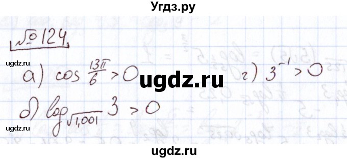 ГДЗ (Решебник) по алгебре 11 класс Арефьева И.Г. / итоговое повторение / 124