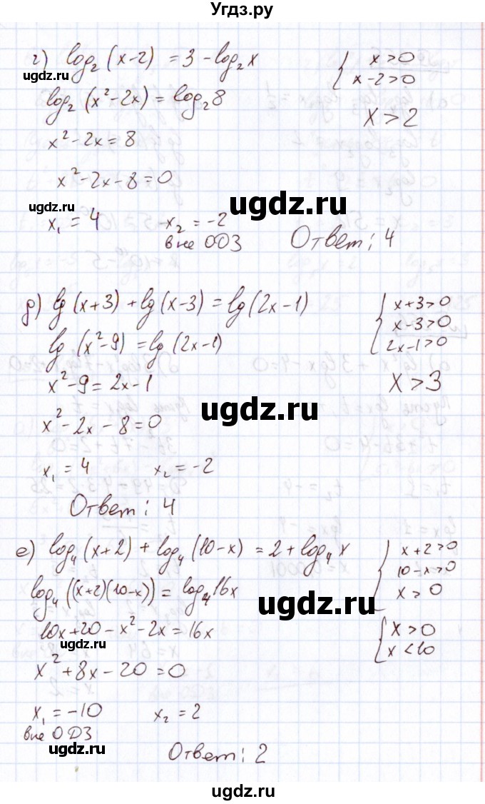 ГДЗ (Решебник) по алгебре 11 класс Арефьева И.Г. / итоговое повторение / 254(продолжение 2)