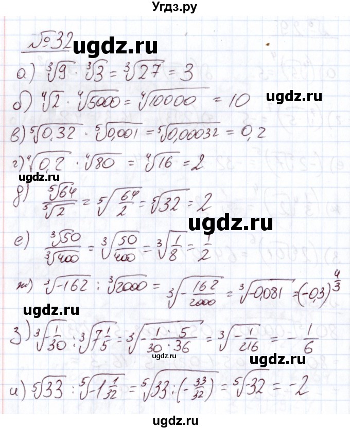 ГДЗ (Решебник) по алгебре 11 класс Арефьева И.Г. / итоговое повторение / 32
