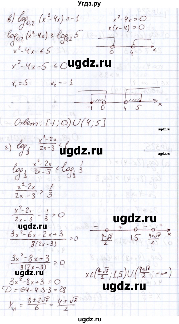 ГДЗ (Решебник) по алгебре 11 класс Арефьева И.Г. / итоговое повторение / 325(продолжение 2)