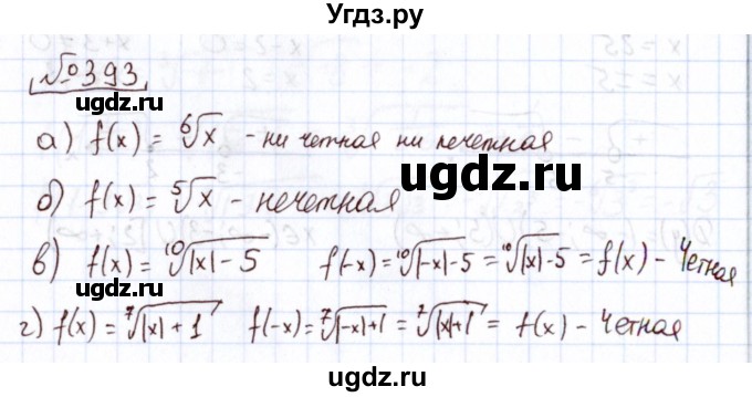 ГДЗ (Решебник) по алгебре 11 класс Арефьева И.Г. / итоговое повторение / 393