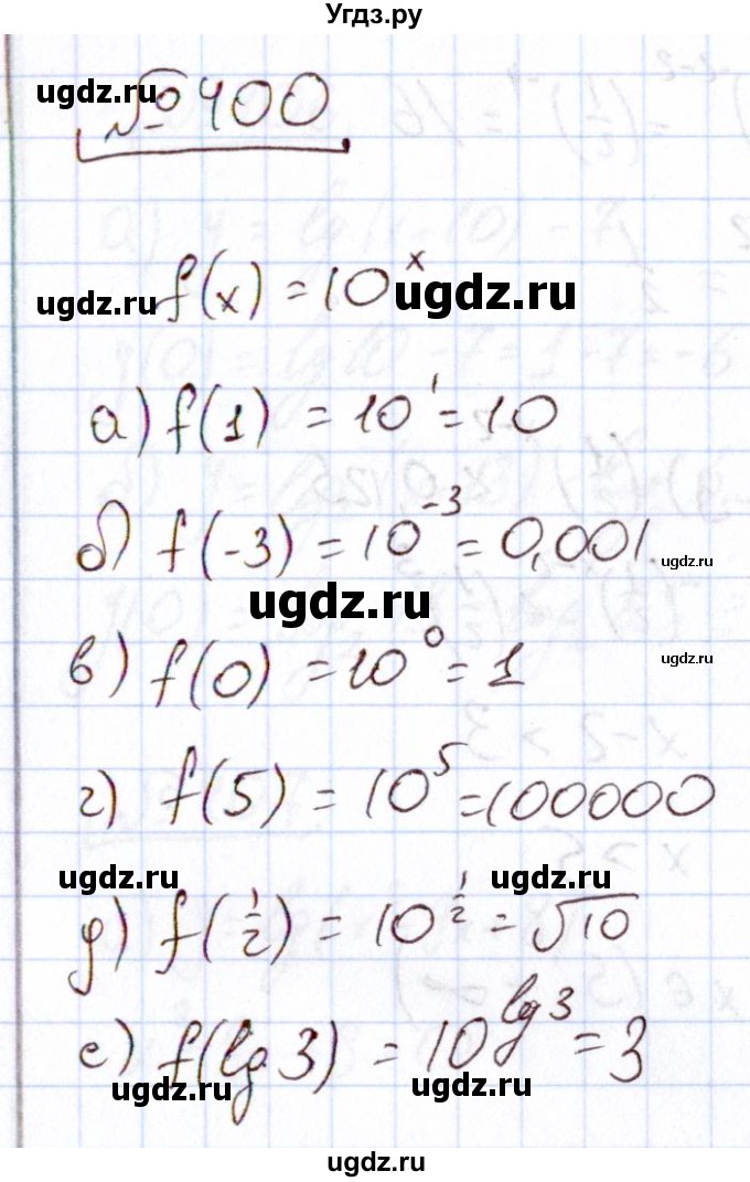 ГДЗ (Решебник) по алгебре 11 класс Арефьева И.Г. / итоговое повторение / 400