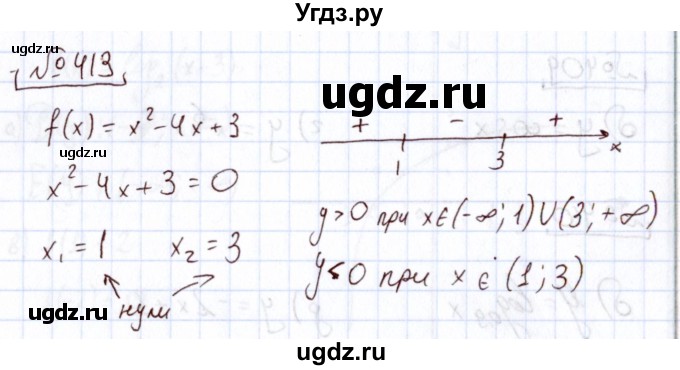 ГДЗ (Решебник) по алгебре 11 класс Арефьева И.Г. / итоговое повторение / 413