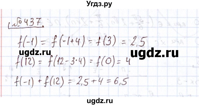 ГДЗ (Решебник) по алгебре 11 класс Арефьева И.Г. / итоговое повторение / 437