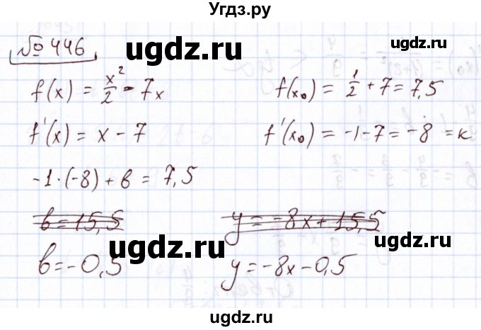 ГДЗ (Решебник) по алгебре 11 класс Арефьева И.Г. / итоговое повторение / 446