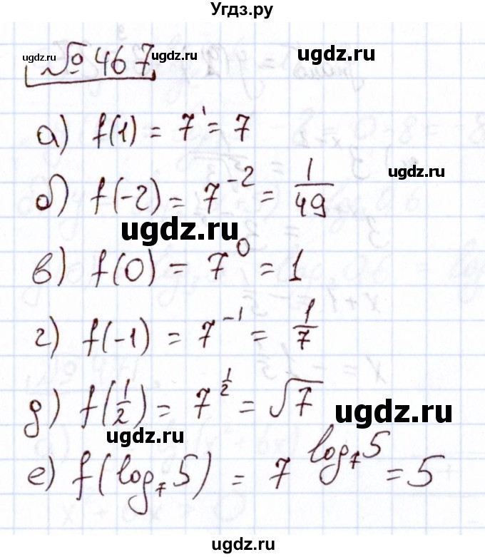 ГДЗ (Решебник) по алгебре 11 класс Арефьева И.Г. / итоговое повторение / 467