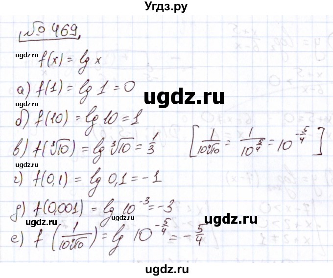 ГДЗ (Решебник) по алгебре 11 класс Арефьева И.Г. / итоговое повторение / 469