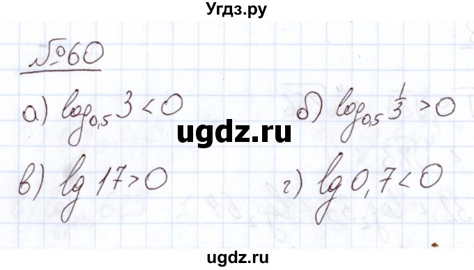 ГДЗ (Решебник) по алгебре 11 класс Арефьева И.Г. / итоговое повторение / 60